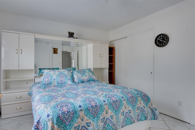 view of tiled bedroom