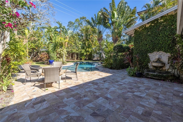 view of pool with a patio area