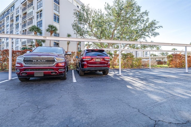 view of car parking