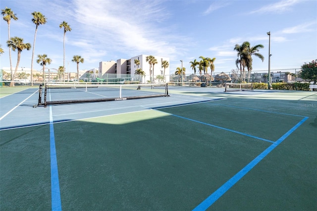 view of tennis court