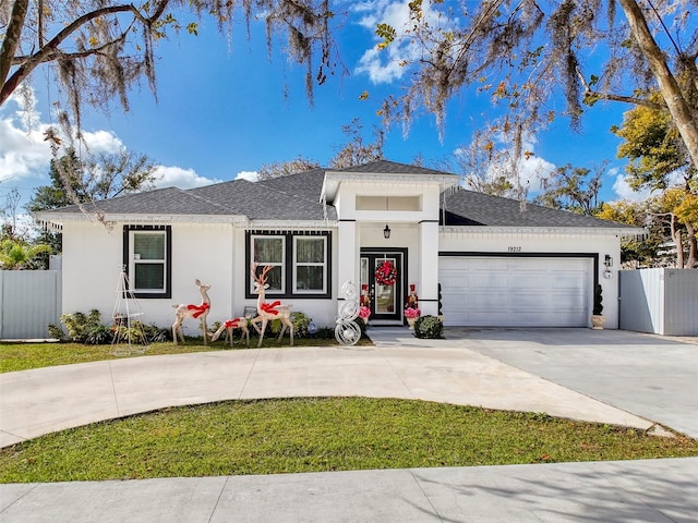 view of front of house featuring a garage