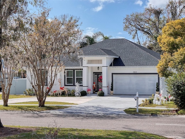 view of front of house featuring a garage