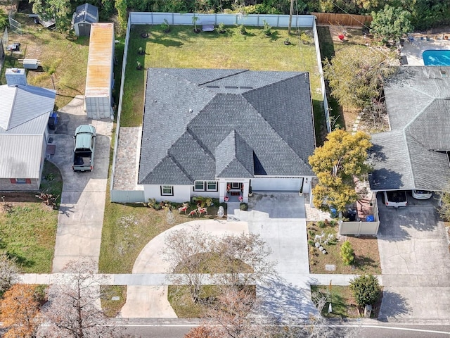 birds eye view of property