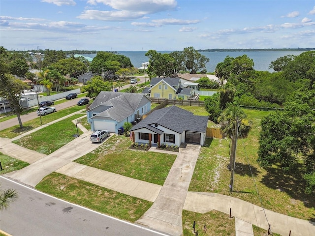 102 Shore Dr E, Oldsmar, FL 34677 - aerial view of residential area featuring a large body of water