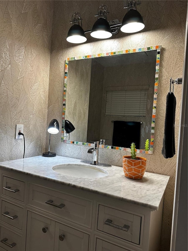 bathroom featuring vanity