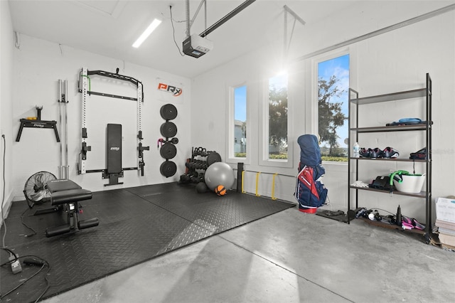 view of exercise room