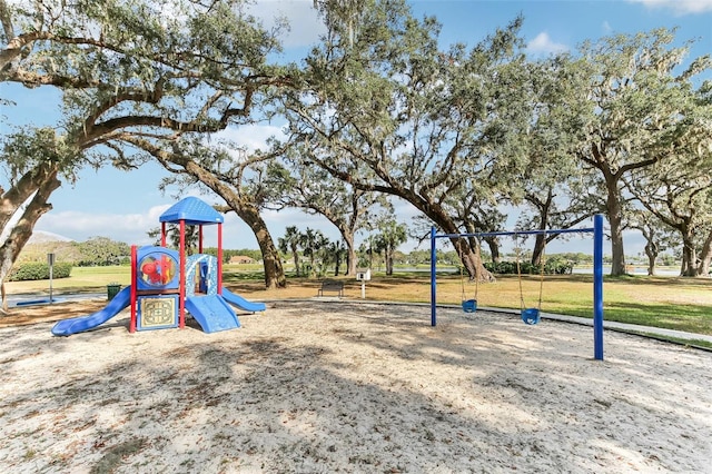 view of jungle gym