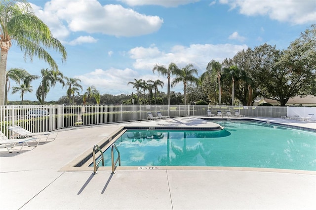 view of pool with a patio