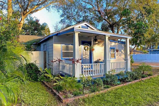 view of outdoor structure featuring a porch