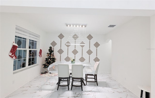 view of dining room