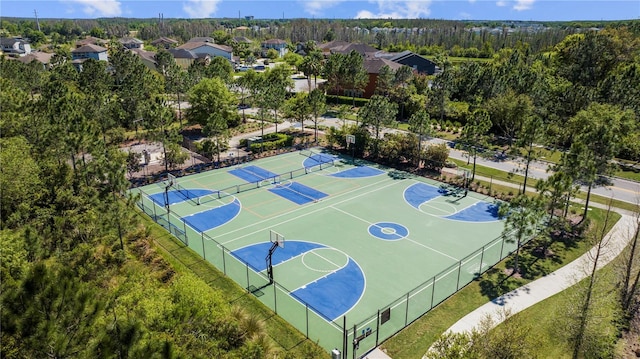 view of sport court