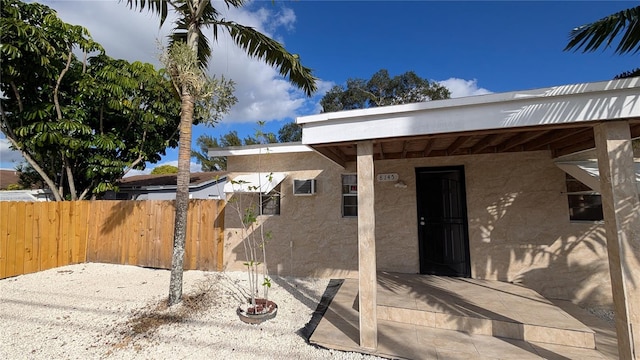 exterior space featuring a patio area