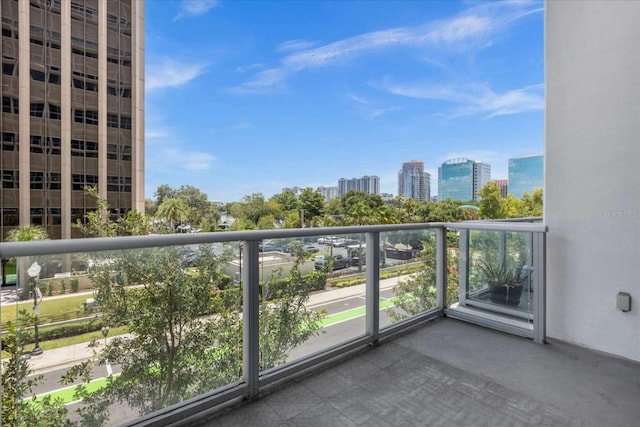 view of balcony