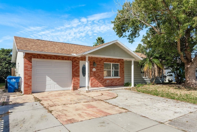 ranch-style house with a garage