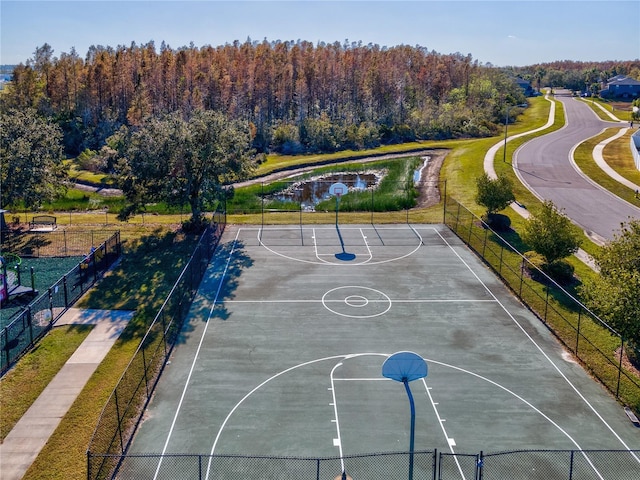 view of basketball court