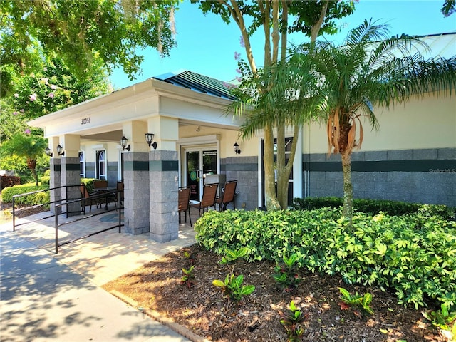 exterior space featuring a patio area