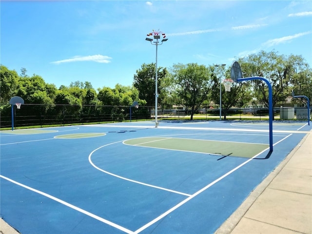 view of basketball court