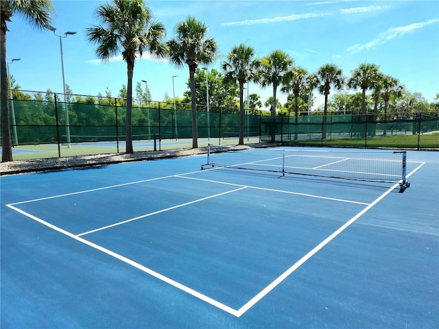 view of tennis court