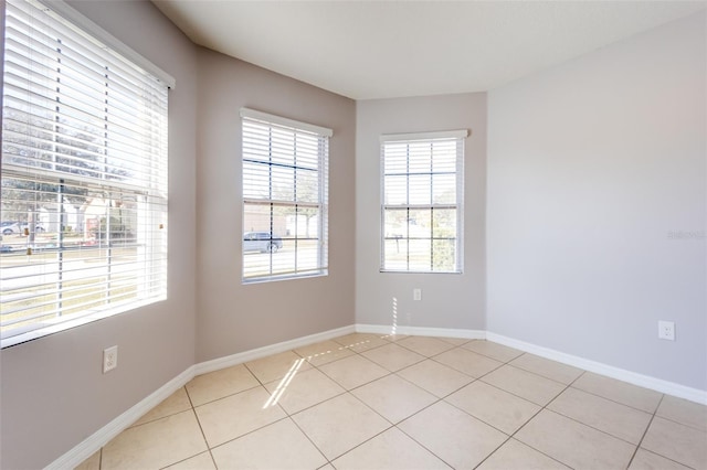 view of tiled spare room