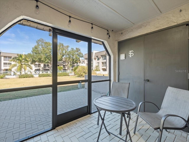 view of sunroom / solarium