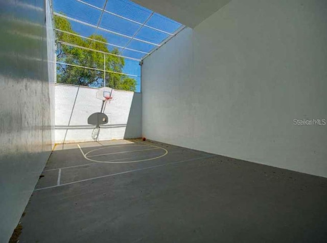 view of basketball court