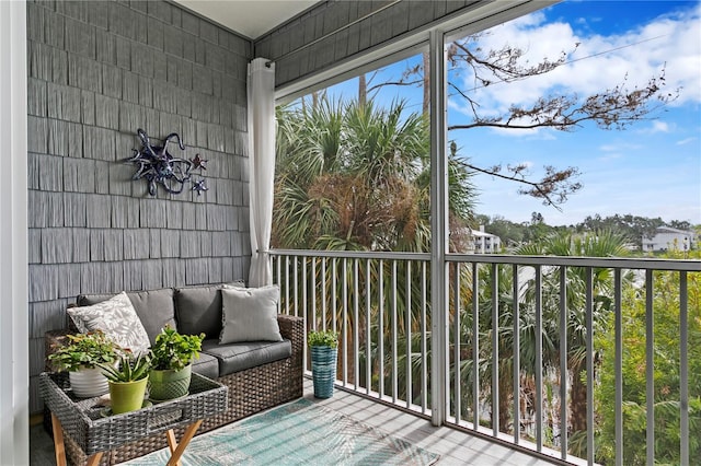 view of sunroom / solarium