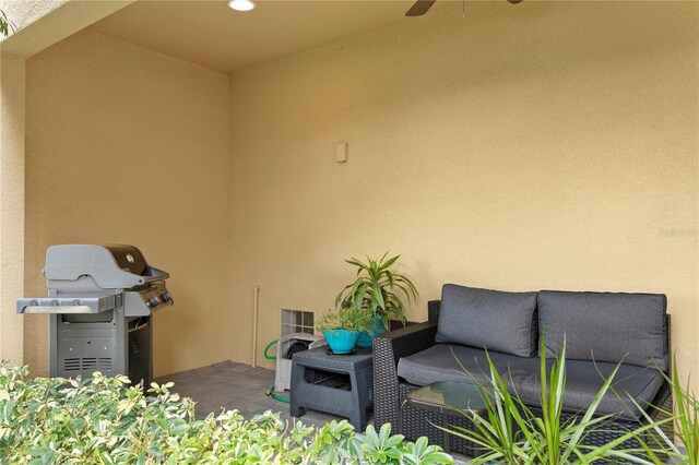 view of patio / terrace featuring grilling area