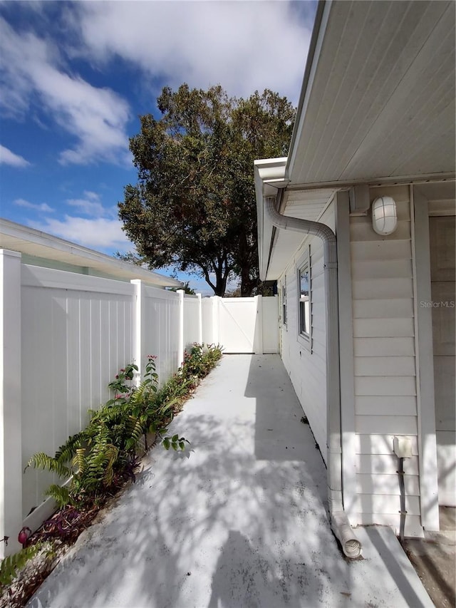 view of home's exterior featuring a patio area