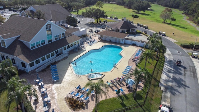 birds eye view of property