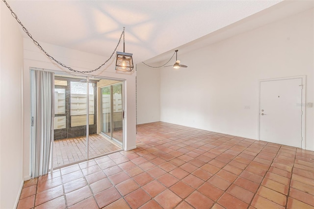 view of tiled spare room