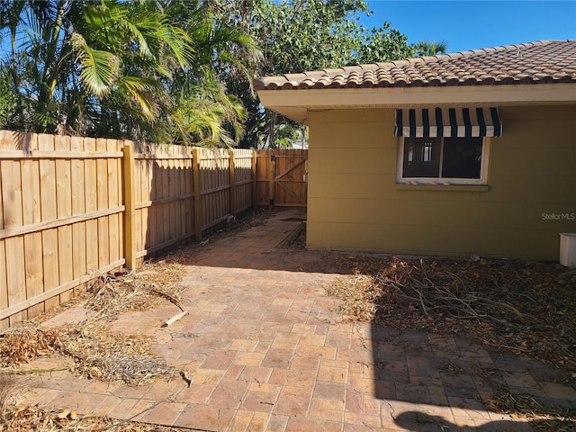 exterior space with a patio