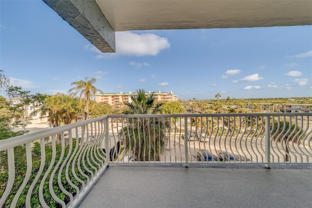 view of balcony