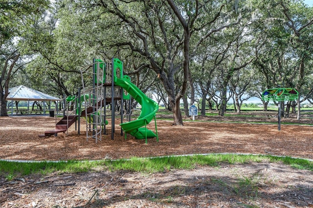 view of playground featuring a gazebo