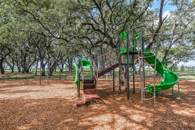 view of jungle gym