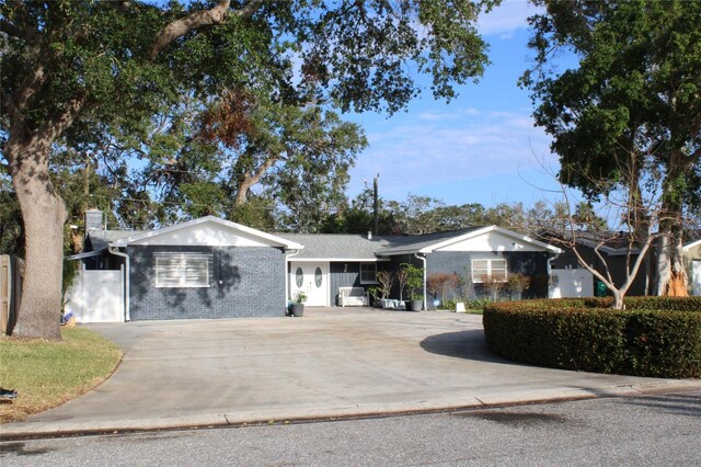 view of ranch-style home