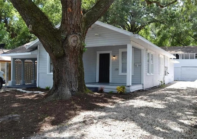 view of front facade with a porch