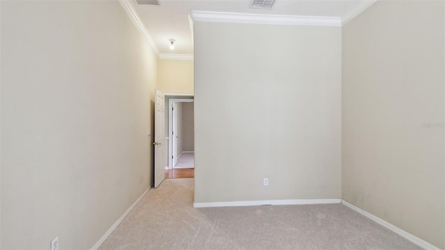2024 Capri Ln, Mount Dora, FL 32757 - spare room with ornamental molding and light carpet