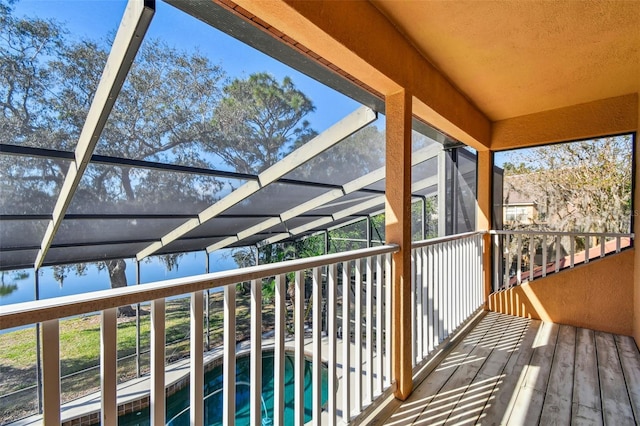 2024 Capri Ln, Mount Dora, FL 32757 - balcony featuring view of pool