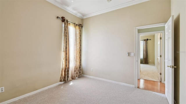 2024 Capri Ln, Mount Dora, FL 32757 - carpeted spare room featuring ornamental molding and baseboards