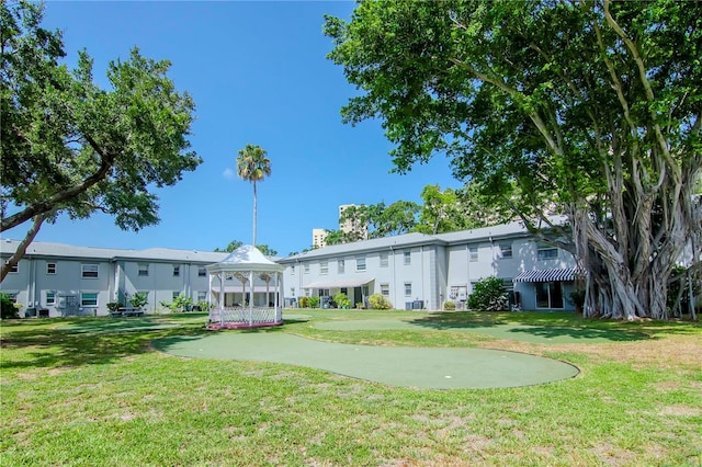 exterior space featuring a yard