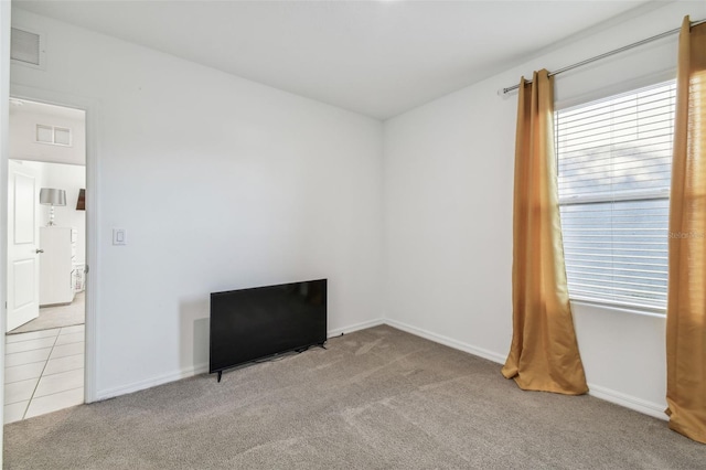 view of carpeted empty room