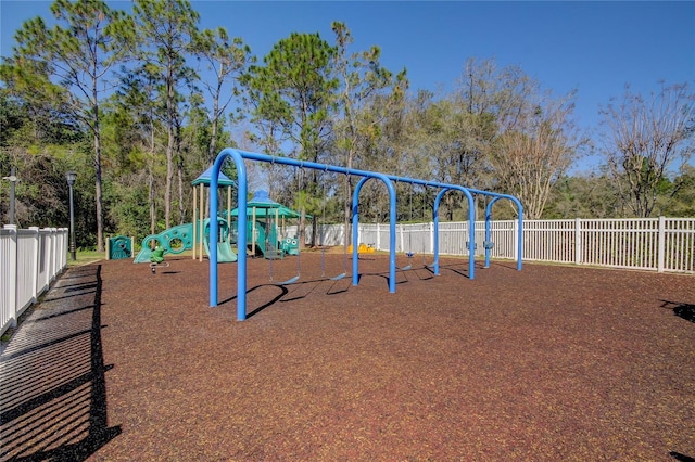 view of jungle gym