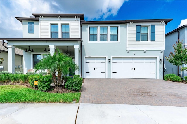 view of front of house featuring a garage