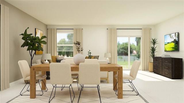 dining room featuring plenty of natural light