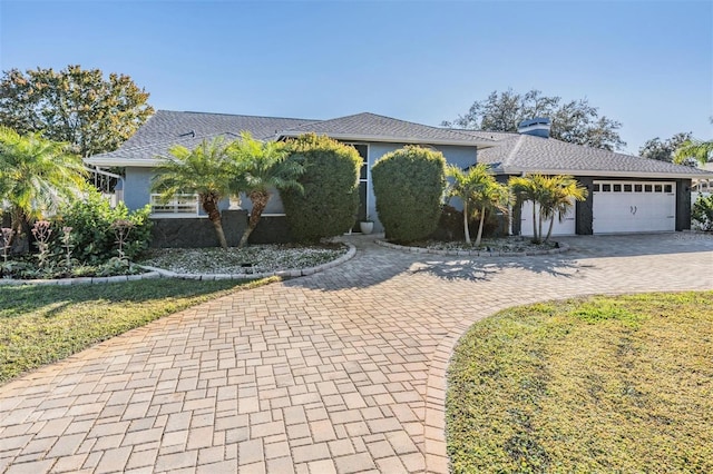 ranch-style house with a garage