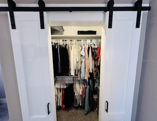 view of closet