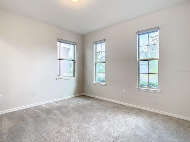 view of carpeted empty room