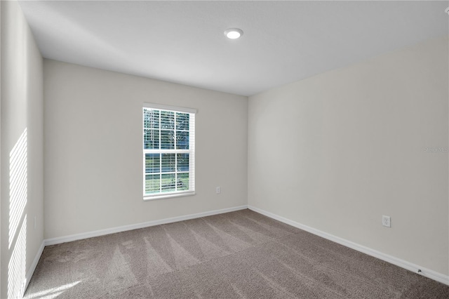 view of carpeted empty room