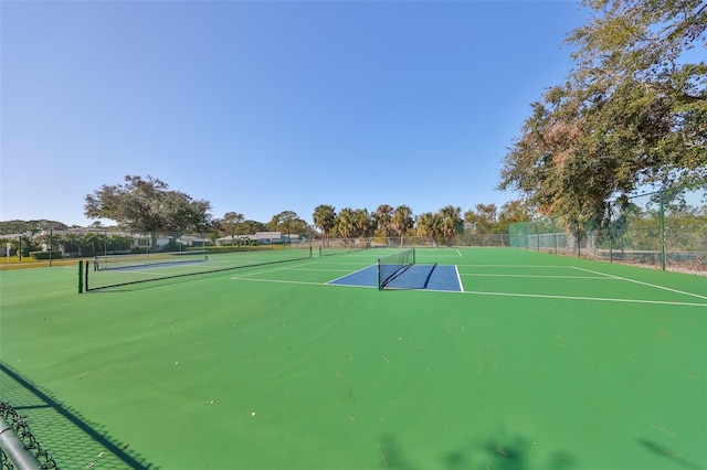 view of sport court