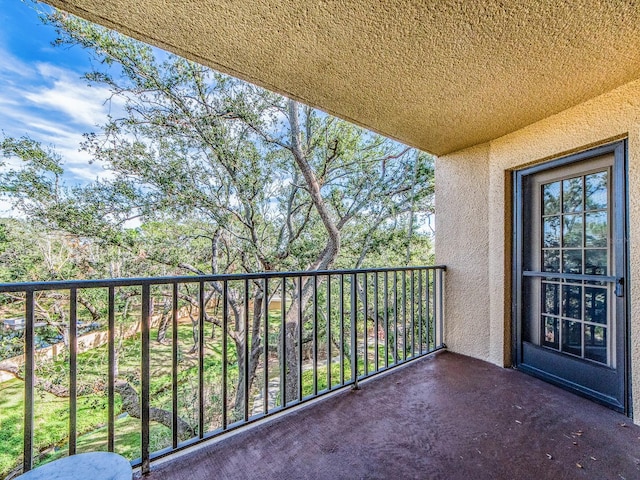 view of balcony